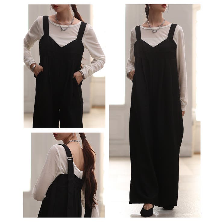 さらっと着こなせるビスチェ切替オールインワンパンツ レディース ファッション | Sawa a la mode | 詳細画像17 