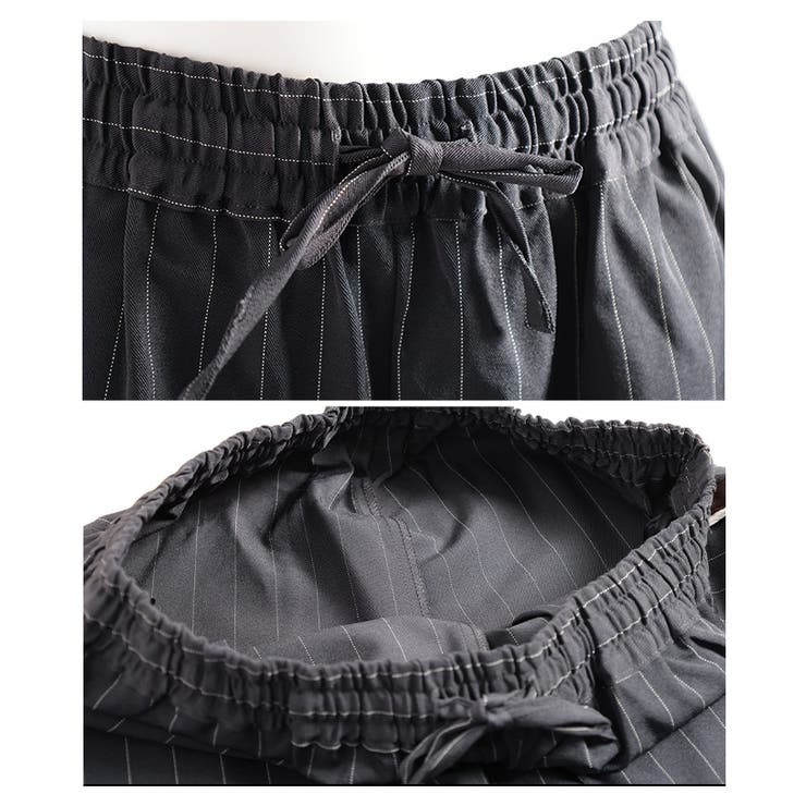 ラクして毎日映えるサイドラインピンストライプパンツ レディース ボトムス | Sawa a la mode | 詳細画像19 