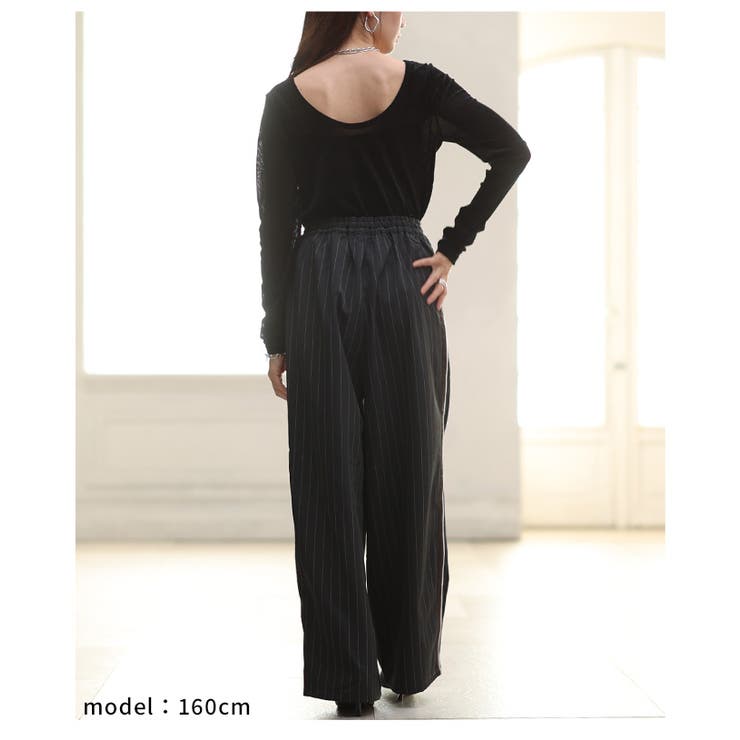 後ろ姿で差をつけるシアーベロアバックオープンプルオーバー レディース ファッション | Sawa a la mode | 詳細画像21 