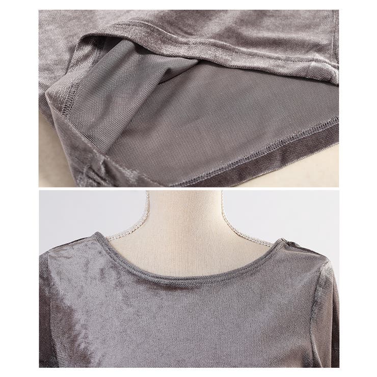 後ろ姿で差をつけるシアーベロアバックオープンプルオーバー レディース ファッション | Sawa a la mode | 詳細画像23 