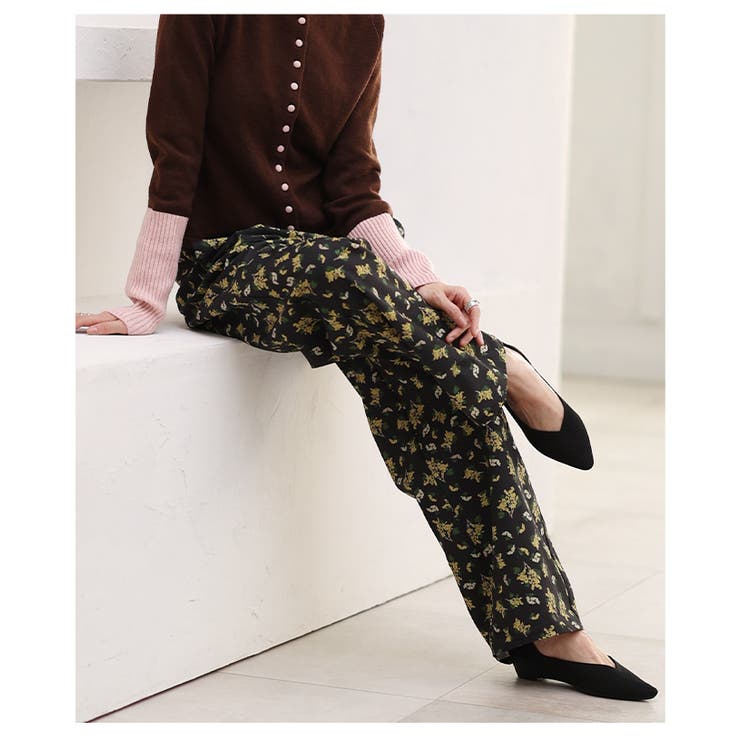 ポジティブコーデが決まる小花柄プリントワイドパンツ レディース ファッション | Sawa a la mode | 詳細画像11 