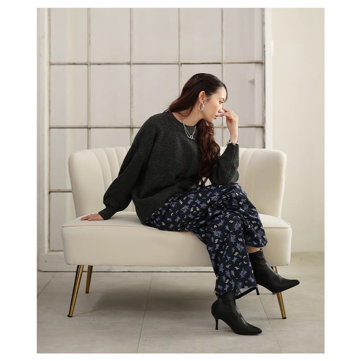 ポジティブコーデが決まる小花柄プリントワイドパンツ レディース ファッション | Sawa a la mode | 詳細画像14 