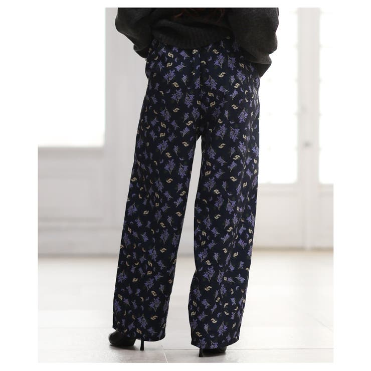 ポジティブコーデが決まる小花柄プリントワイドパンツ レディース ファッション | Sawa a la mode | 詳細画像16 