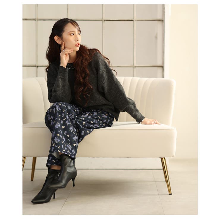 ポジティブコーデが決まる小花柄プリントワイドパンツ レディース ファッション | Sawa a la mode | 詳細画像21 