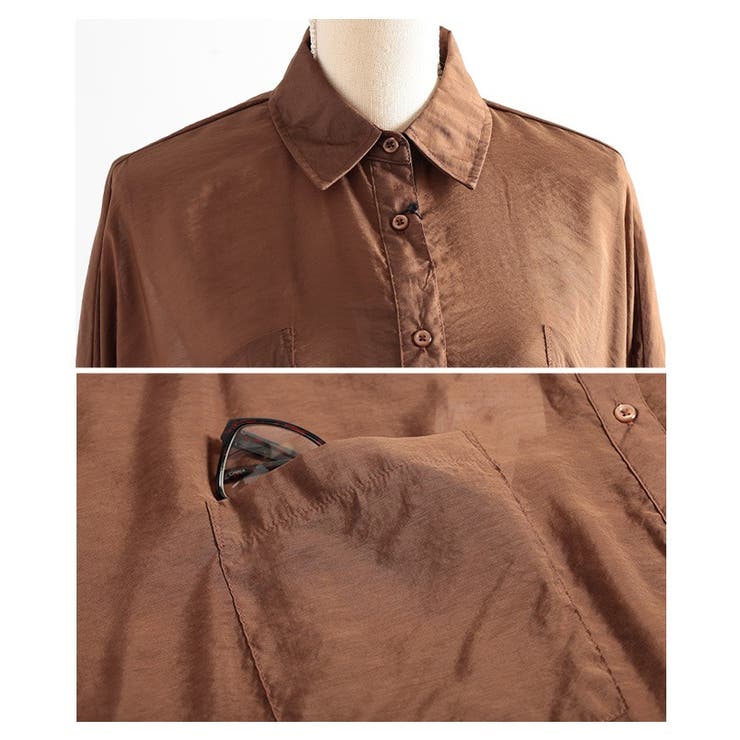 光と影で魅せるニュアンスカラードルマンシアーシャツ レディース ファッション | Sawa a la mode | 詳細画像23 