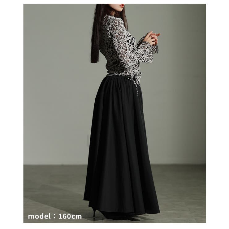 主役級のモード感纏うペイズリー柄メッシュカットソー レディース ファッション | Sawa a la mode | 詳細画像13 