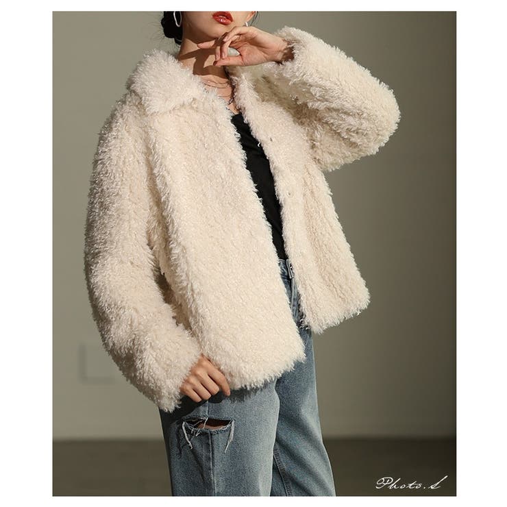 心まで温まるプードルフェイクファージャケット レディース ファッション | Sawa a la mode | 詳細画像2 
