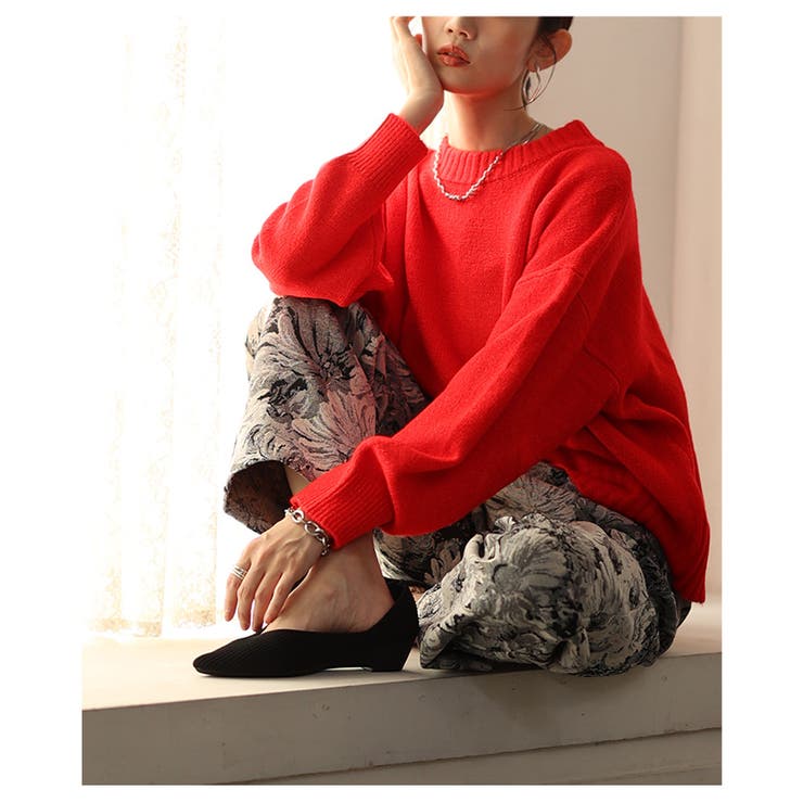 デイリーに着まわせるショートニットプルオーバートップス レディース ファッション | Sawa a la mode | 詳細画像4 