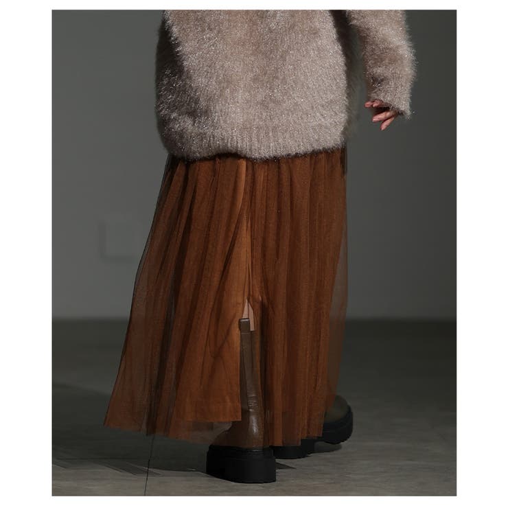 これ一枚で2通り使えるチュール取り外し可能2WAYスカート ボトムス レディース | Sawa a la mode | 詳細画像9 