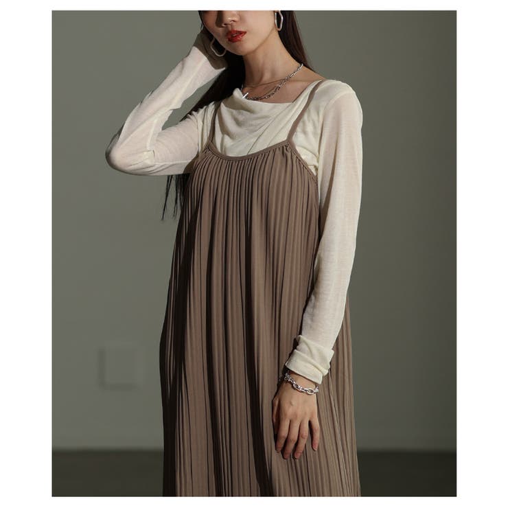 着丈に合わせてセルフカットできるリブキャミワンピース レディース ファッション | Sawa a la mode | 詳細画像4 