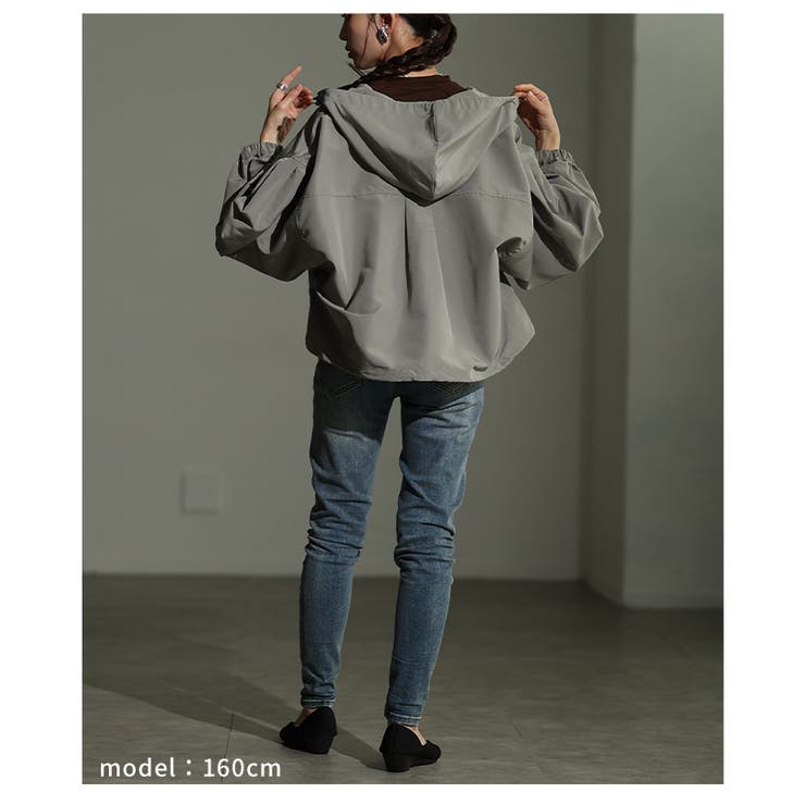 軽やかに羽織れるライトボリュームマウンテンパーカー レディース アウター | Sawa a la mode | 詳細画像13 