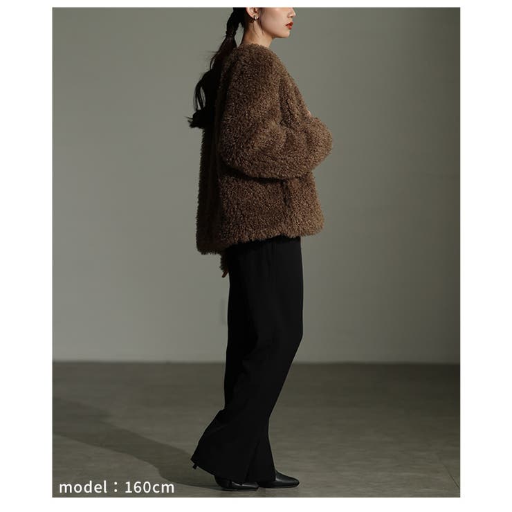 シーズンムードを高めるフェイクファージャケット レディース ファッション | Sawa a la mode | 詳細画像20 