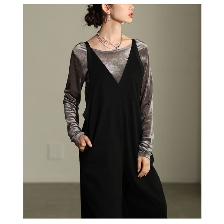 ラクなのに大人顔に決まるストレッチデニムオールインワン レディース ファッション | Sawa a la mode | 詳細画像14 