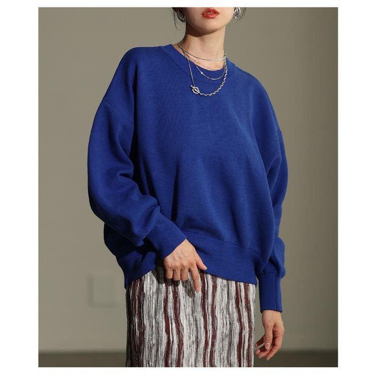 毎日着たくなるスウェットライクニットプルオーバー レディース ファッション | Sawa a la mode | 詳細画像12 