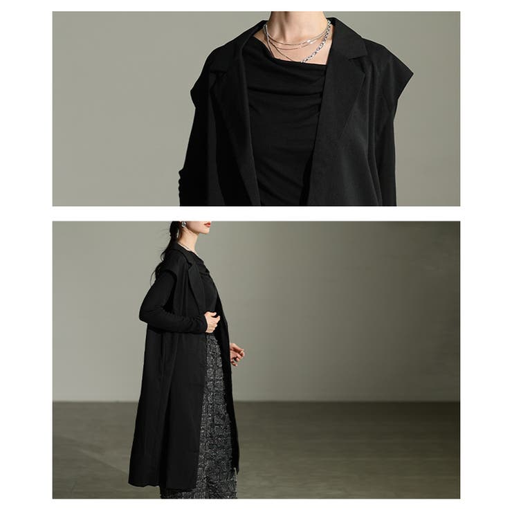 纏うだけで洗練さ引き立つロングジレジャケット レディース ファッション | Sawa a la mode | 詳細画像5 