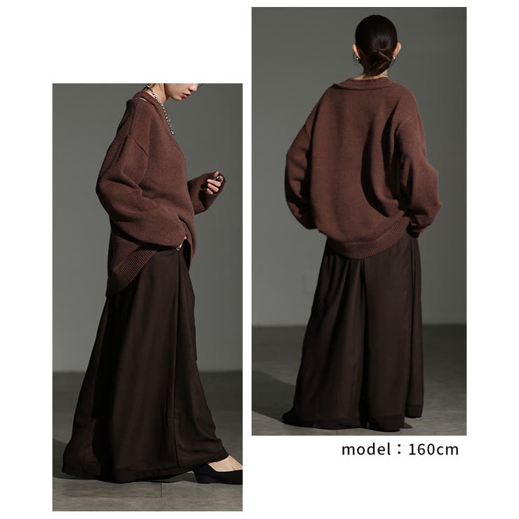 足下をドラマティックにするワイドシアーパンツ レディース ファッション | Sawa a la mode | 詳細画像9 