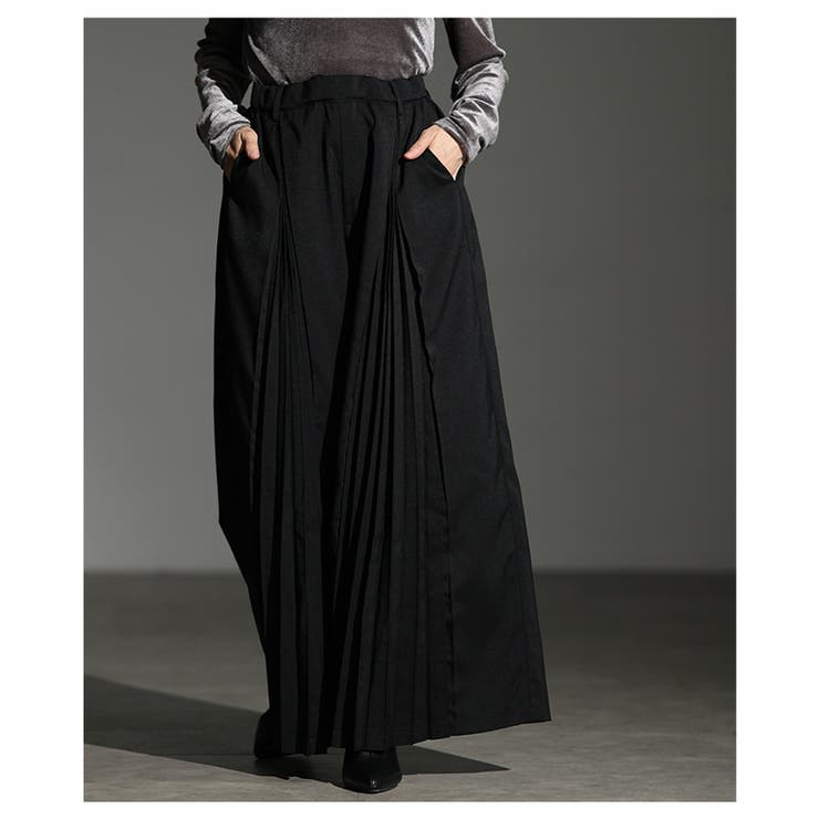 足下をエレガントに彩るプリーツ切替ワイドパンツ レディース ファッション | Sawa a la mode | 詳細画像14 