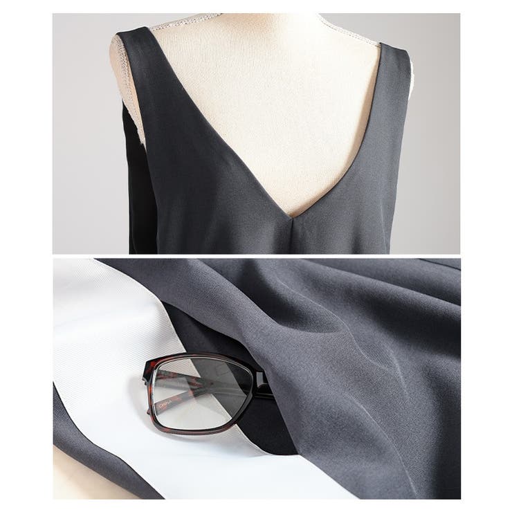 着るだけでスタイルアップするサイドラインサロペットスカート レディース | Sawa a la mode | 詳細画像23 