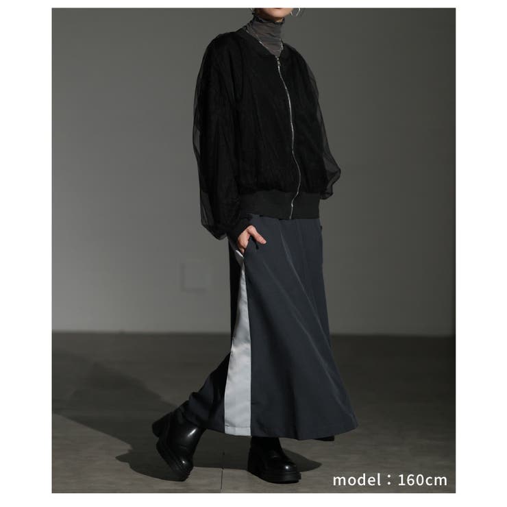 トレンドを羽織るチュールレイヤードライトブルゾン レディース ファッション | Sawa a la mode | 詳細画像21 