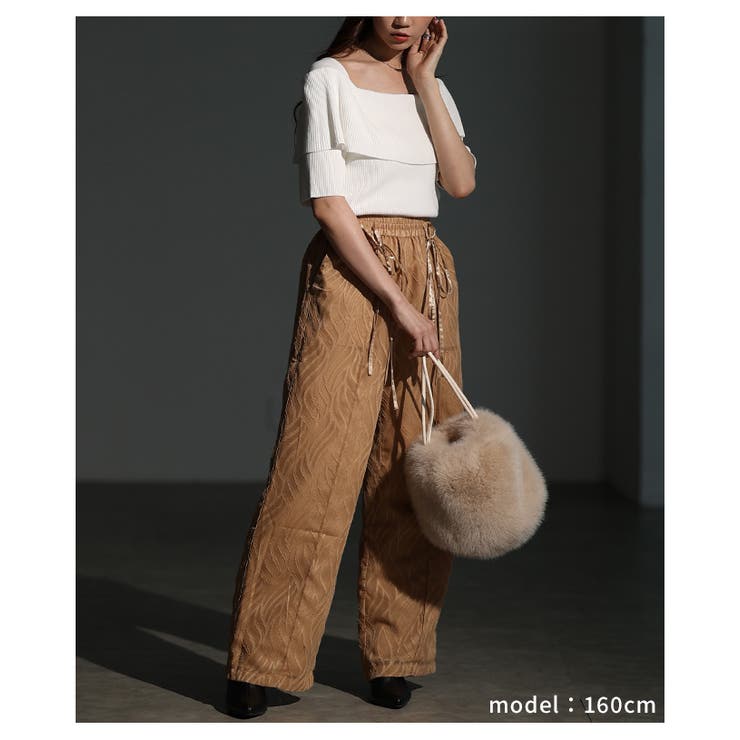 コロンと愛らしいフェイクファー巾着ハンドバッグ レディース ファッション | Sawa a la mode | 詳細画像10 