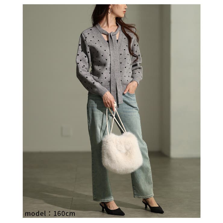 コロンと愛らしいフェイクファー巾着ハンドバッグ レディース ファッション | Sawa a la mode | 詳細画像18 