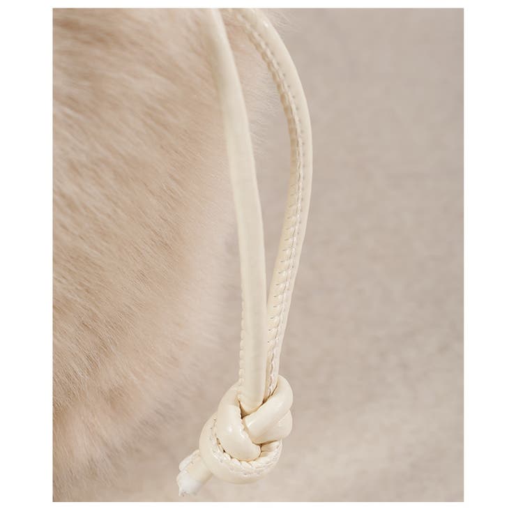 コロンと愛らしいフェイクファー巾着ハンドバッグ レディース ファッション | Sawa a la mode | 詳細画像21 