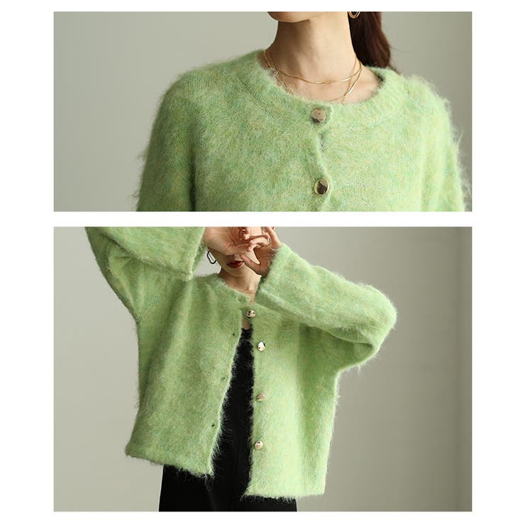 気分華やぐソフトシャギーニットカーデジャケット レディース ファッション | Sawa a la mode | 詳細画像5 