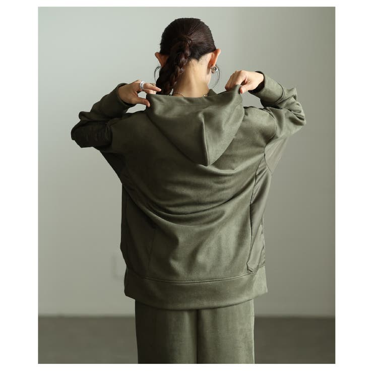 ラフなのにお洒落に決まるMA 1ポケット付きフーディスカートセットアップ レディ… | Sawa a la mode | 詳細画像8 