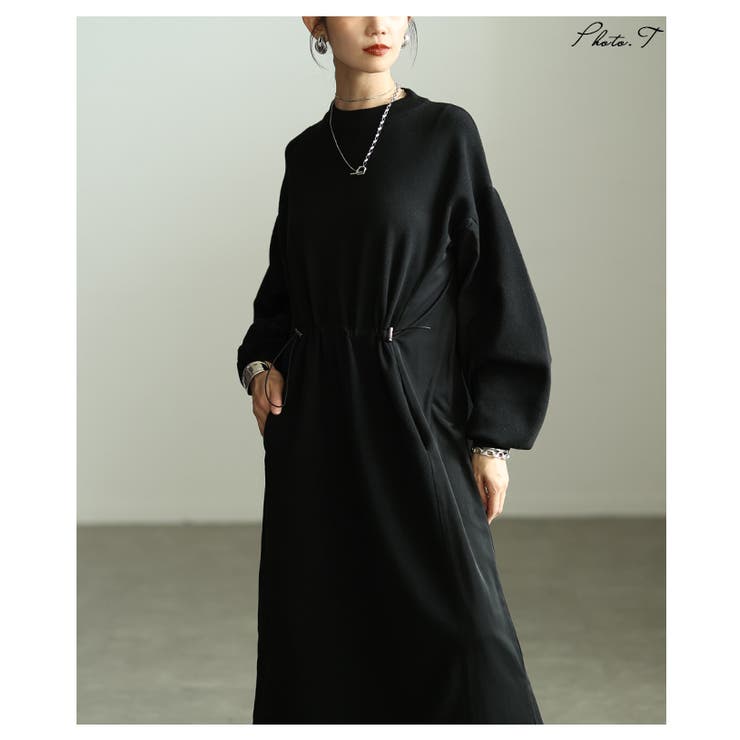 上品＆抜け感を演出する切替タックスリーブドロストワンピース レディース | Sawa a la mode | 詳細画像2 