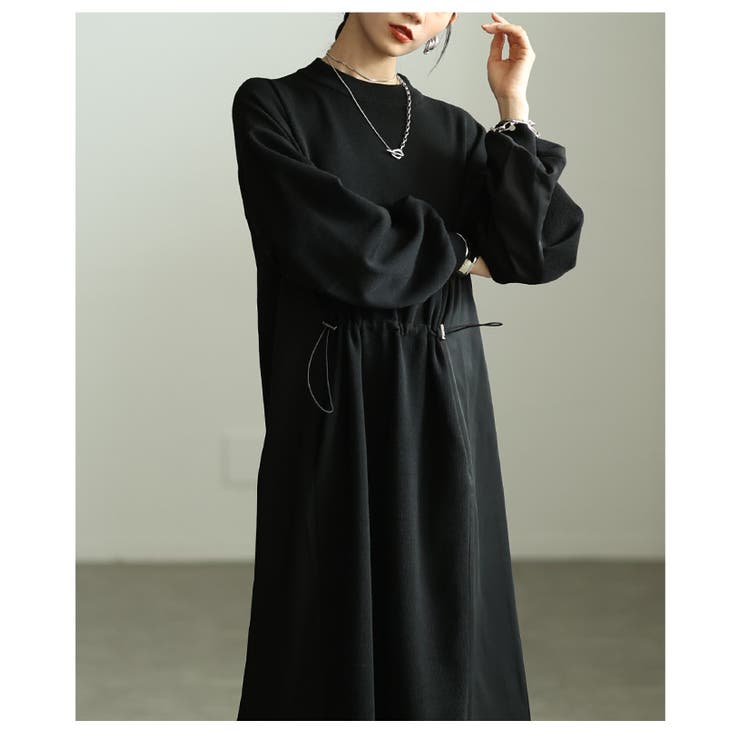 上品＆抜け感を演出する切替タックスリーブドロストワンピース レディース | Sawa a la mode | 詳細画像13 