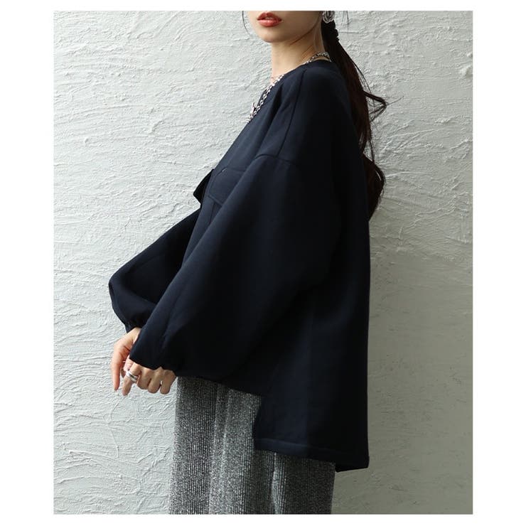 大人カジュアルに馴染むボリューム袖ダンボールプルオーバー レディース ファッション | Sawa a la mode | 詳細画像7 