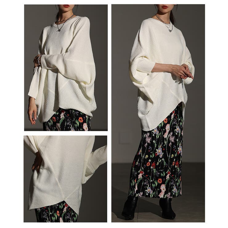 ゆるっとこなれるドルマンニットトップス レディース ファッション | Sawa a la mode | 詳細画像17 