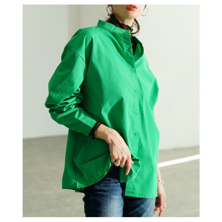 「個性×彩り」スリットスリーブデザインシャツブラウス レディース ファッション | Sawa a la mode | 詳細画像4 