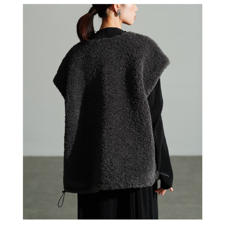 重ねてこなれ感生まれるボアベストパーカー レディース ファッション | Sawa a la mode | 詳細画像8 