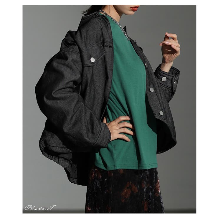 秋冬の新定番になるヴィンテージライク中綿デニムジャケット レディース ファッション | Sawa a la mode | 詳細画像2 