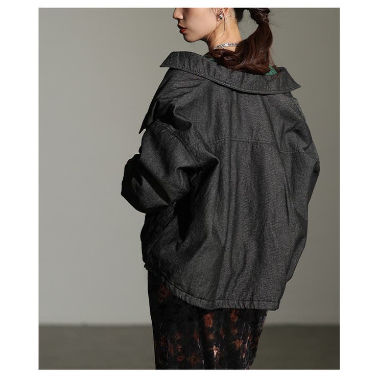 秋冬の新定番になるヴィンテージライク中綿デニムジャケット レディース ファッション | Sawa a la mode | 詳細画像7 