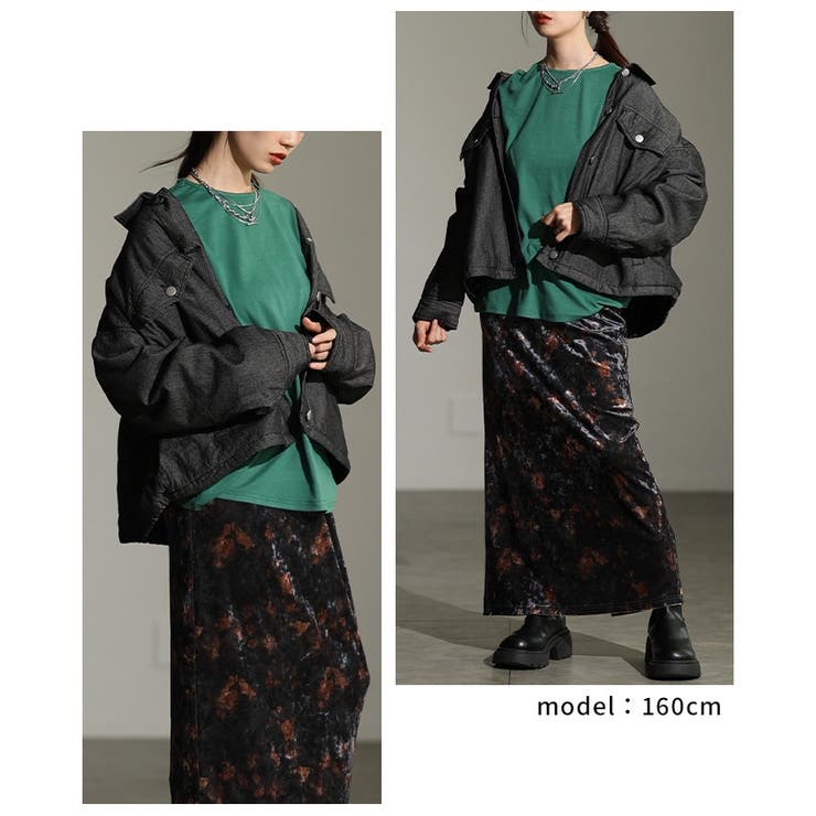 秋冬の新定番になるヴィンテージライク中綿デニムジャケット レディース ファッション | Sawa a la mode | 詳細画像9 