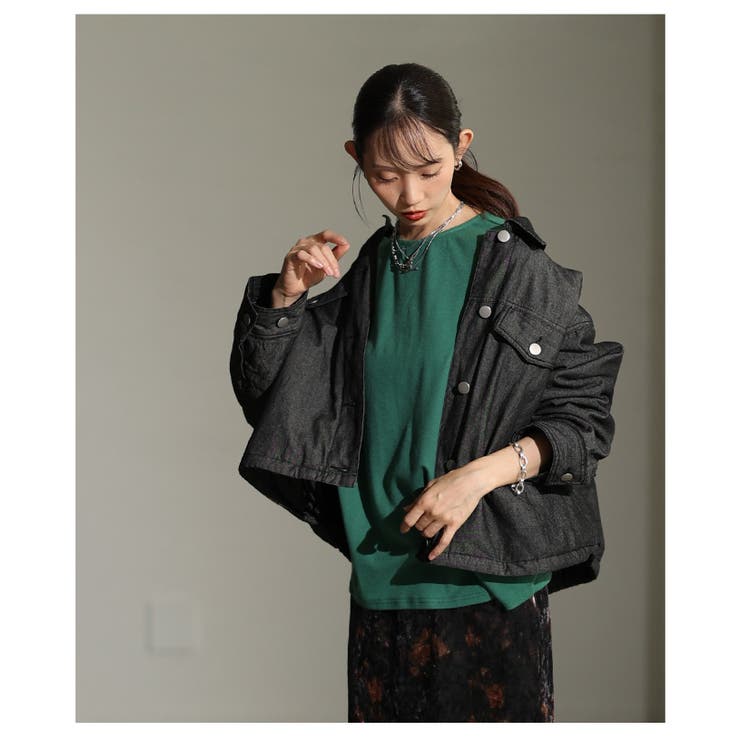 秋冬の新定番になるヴィンテージライク中綿デニムジャケット レディース ファッション | Sawa a la mode | 詳細画像11 