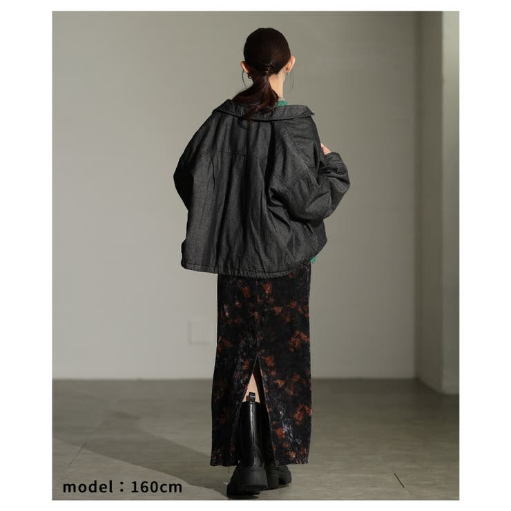 秋冬の新定番になるヴィンテージライク中綿デニムジャケット レディース ファッション | Sawa a la mode | 詳細画像12 