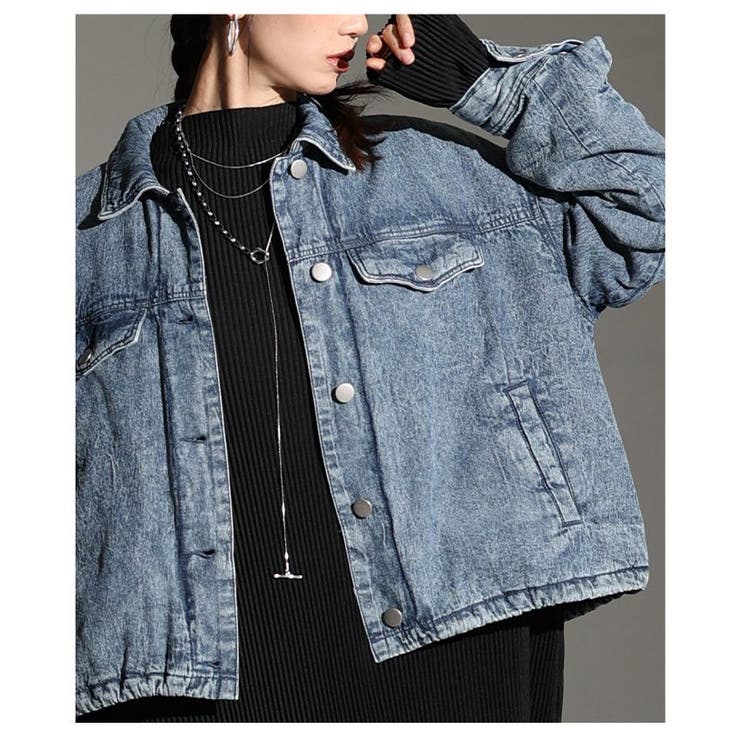 秋冬の新定番になるヴィンテージライク中綿デニムジャケット レディース ファッション | Sawa a la mode | 詳細画像18 