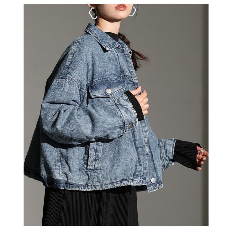 秋冬の新定番になるヴィンテージライク中綿デニムジャケット レディース ファッション | Sawa a la mode | 詳細画像22 