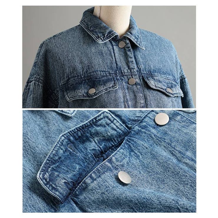 秋冬の新定番になるヴィンテージライク中綿デニムジャケット レディース ファッション | Sawa a la mode | 詳細画像23 