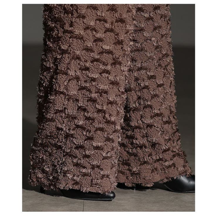 モードな個性を放つ立体フリンジワイドストレートパンツ レディース ファッション | Sawa a la mode | 詳細画像8 