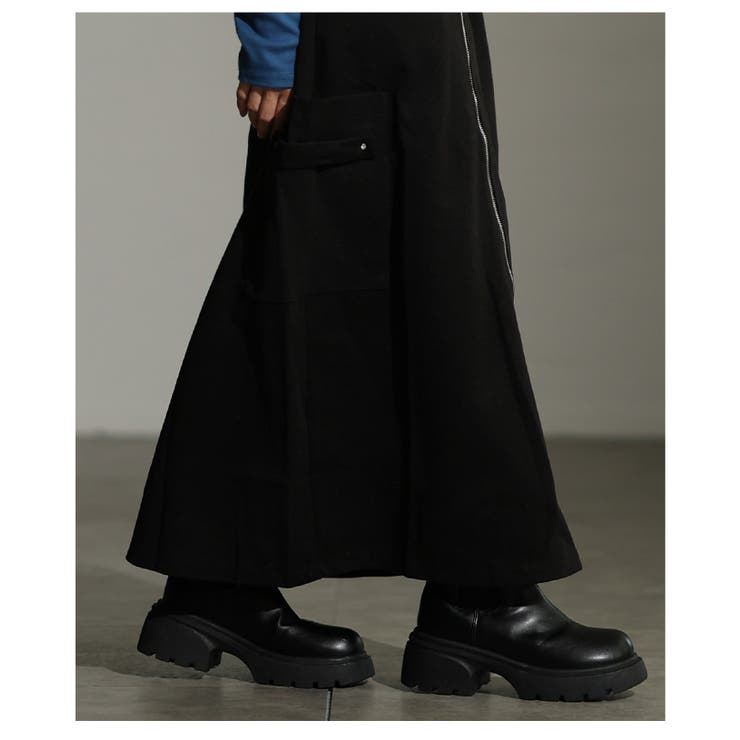 エッジを効かすカーブジップAラインカーゴ風スカート レディース ファッション | Sawa a la mode | 詳細画像19 