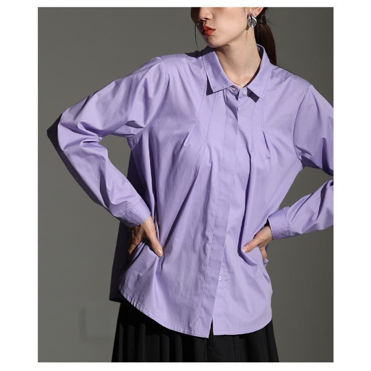 鮮やかなカラーが目を惹くコットンシャツブラウス レディース ファッション | Sawa a la mode | 詳細画像9 