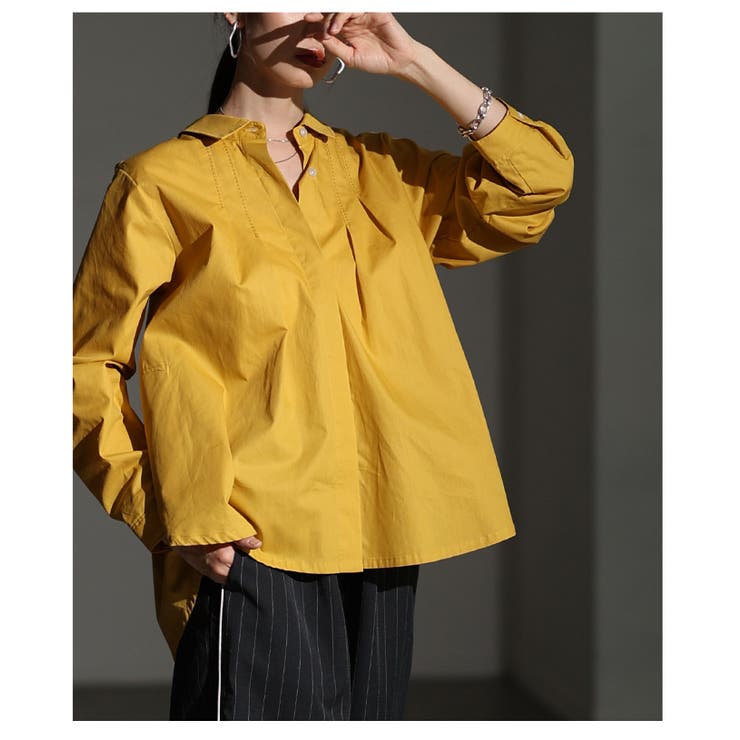 鮮やかなカラーが目を惹くコットンシャツブラウス レディース ファッション | Sawa a la mode | 詳細画像16 