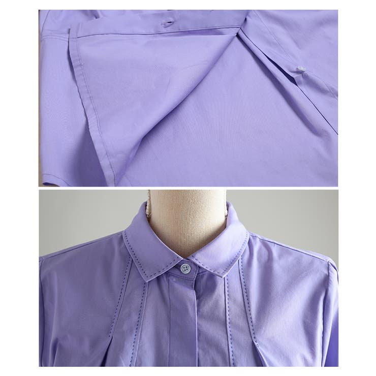 鮮やかなカラーが目を惹くコットンシャツブラウス レディース ファッション | Sawa a la mode | 詳細画像23 