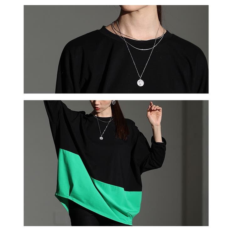 ゆるっと即こなれるバイカラープルオーバー レディース ファッション | Sawa a la mode | 詳細画像5 