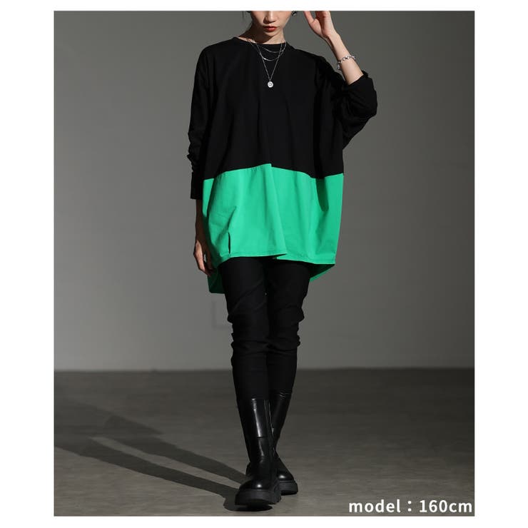 ゆるっと即こなれるバイカラープルオーバー レディース ファッション | Sawa a la mode | 詳細画像7 