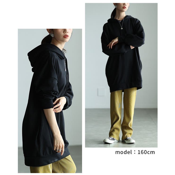 大人が似合うビッグシルエットフーディートップス レディース ファッション | Sawa a la mode | 詳細画像10 